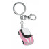 Rožinis raktų pakabukas Mini Cooper