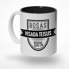 Puodelis "Bosas visada teisus"