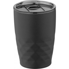 Elegantiškas vakuuminis varinis termo puodelis, talpa 350 ml, juodas