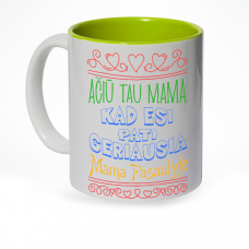 Puodelis mamai "Ačiū, kad esi"
