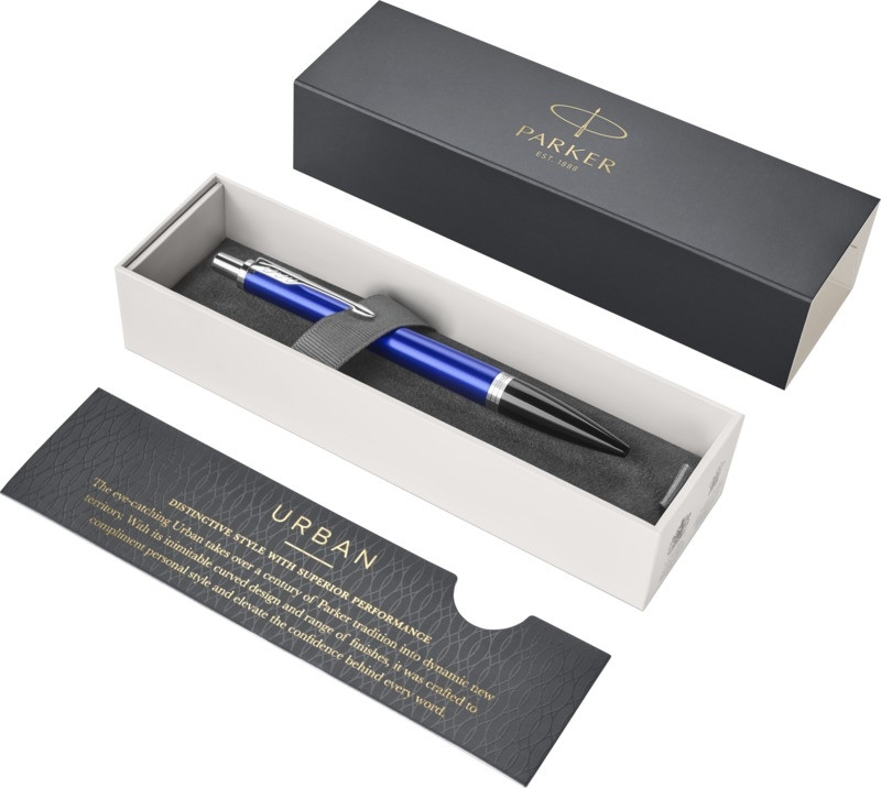 Parker Urban rašiklis, mėlynas su sidabrinės sp. detalėm