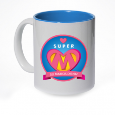 Puodelis "Super mama"