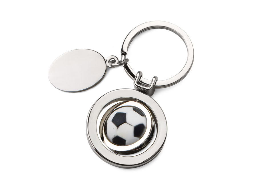Raktų pakabukas "Sukamas futbolo kamuolys"
