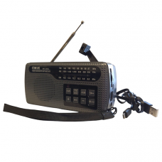 Išlikimo radijas su krovimo kabeliu