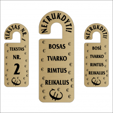 Durų lentelės Bosams