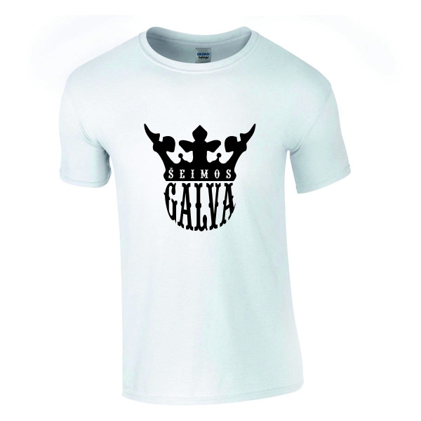 Balti marškinėliai "Šeimos galva"