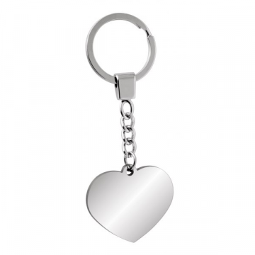 Nerūdijančio plieno raktų pakabukas "Didelė širdelė"