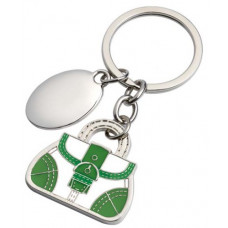 Žalios spalvos raktų pakabukas "Rankinukas"