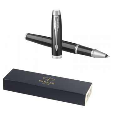 Parker IM rašalinis tušinukas, juodas su sidabrinės sp. detalėm