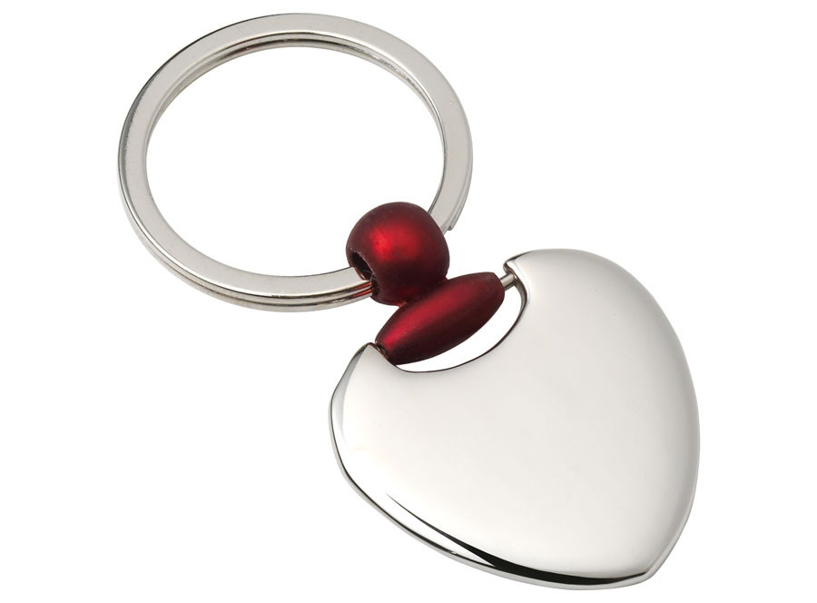 Dekoruotas raktų pakabukas "Širdelė" 