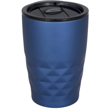 Elegantiškas vakuuminis varinis termo puodelis, talpa 350 ml, mėlynas
