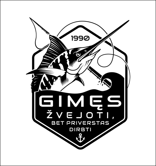 Maketas "Gimęs žvejoti, bet priverstas dirbti"